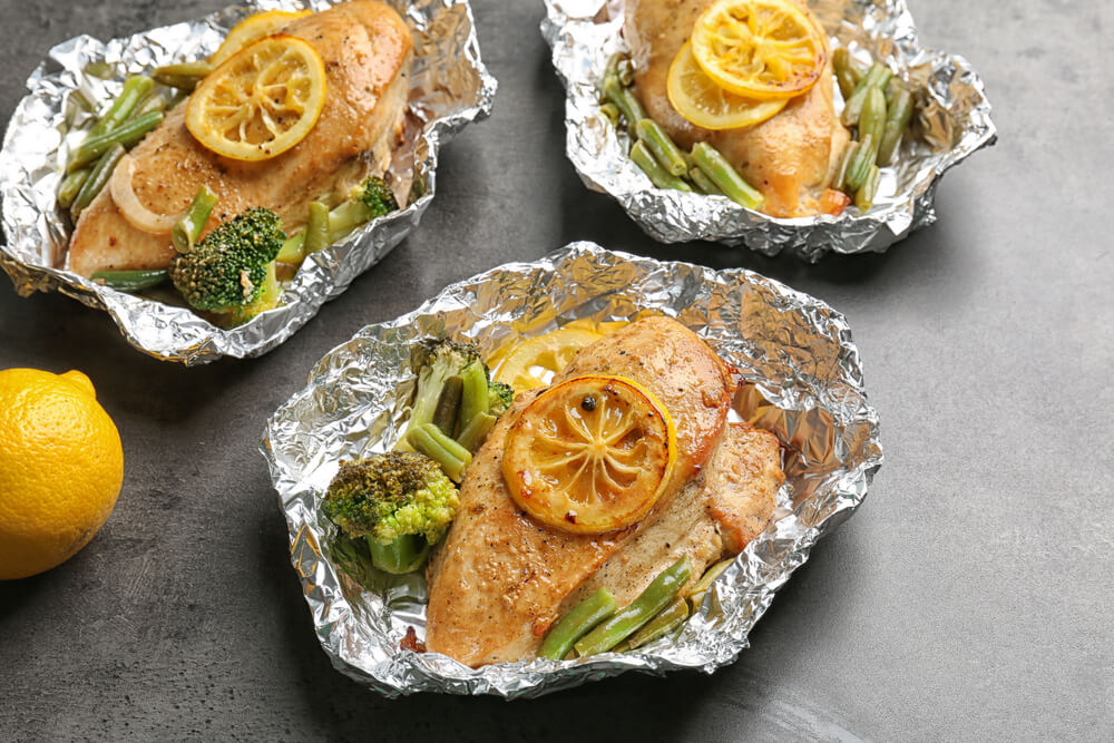 Baked Chicken Breasts in Foil
